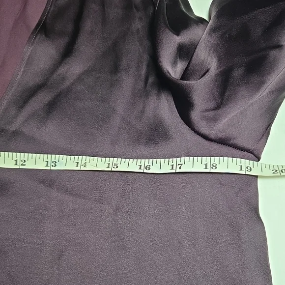giada_forte Italy Inverno 2016Chic Satin Women's Purple Blouse.sz M. - Picture 7 of 9
